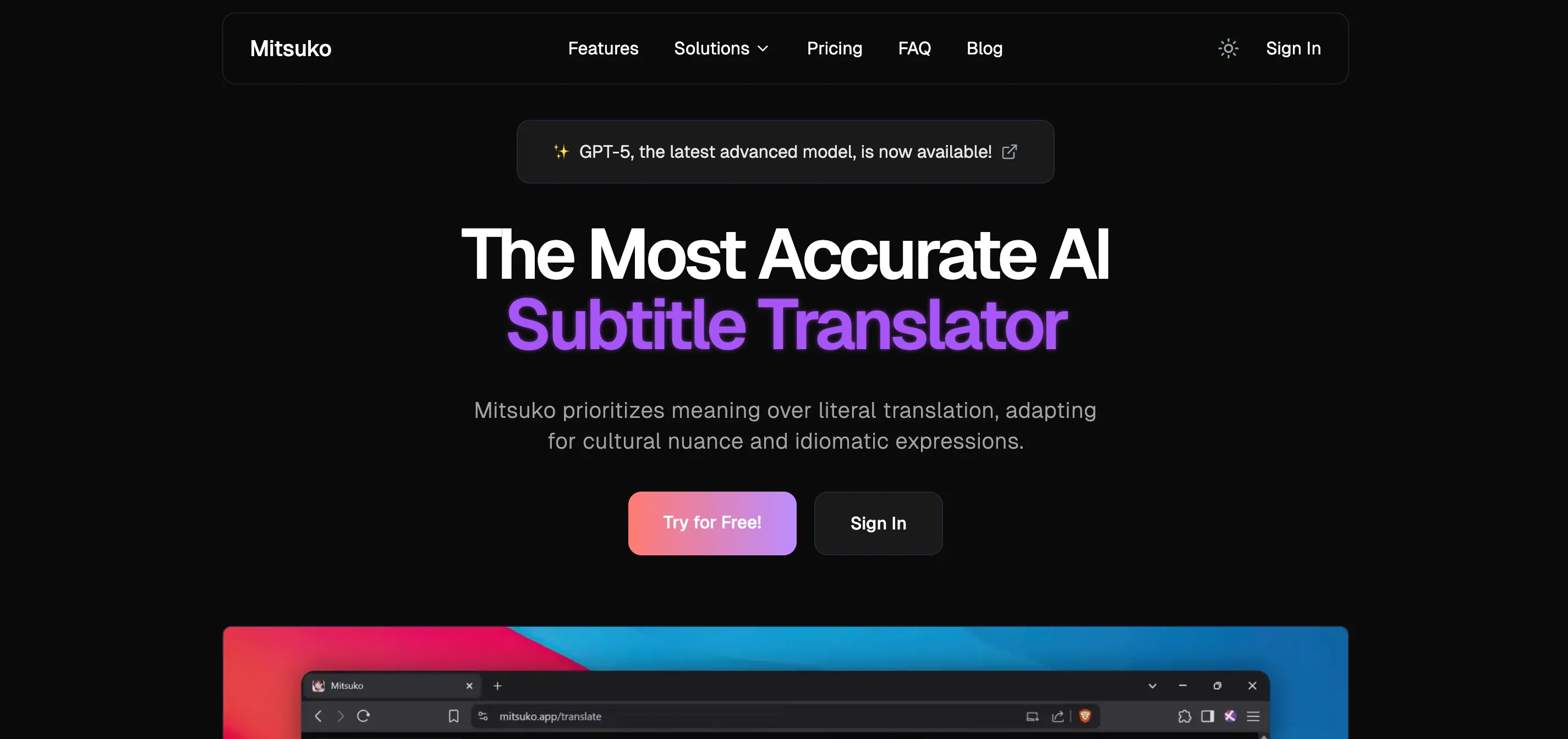 Public image for launch Mitsuko